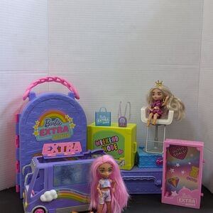 Barbie Extra Mini Purple and Pink Doll Set with Accessories